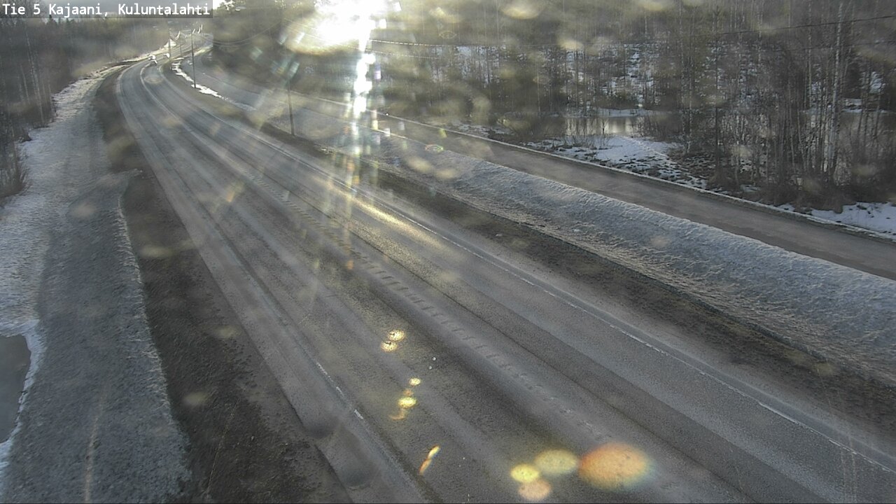 Weather Camera Image Road 5 Kajaani, Kuluntalahti, Kajaani, Kainuu