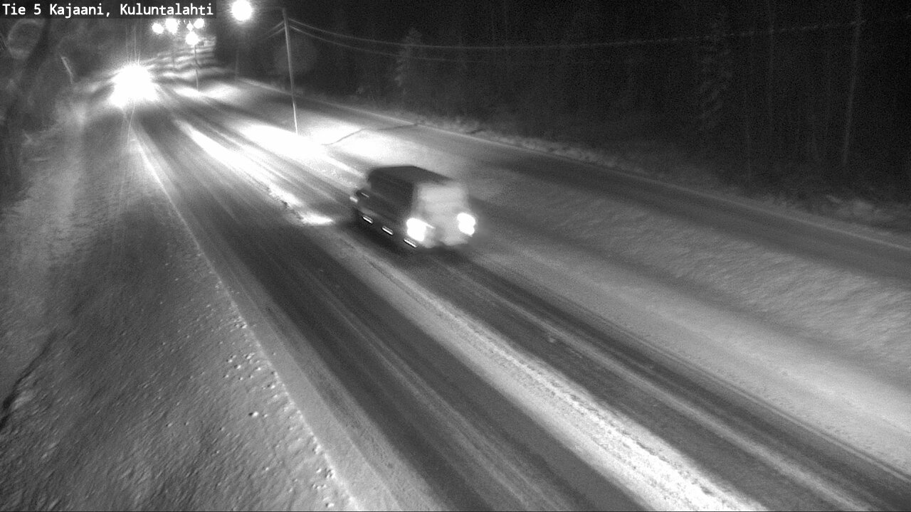 Weather Camera Image Väg 5 Kajaani, Kuluntalahti, Kajaani, Kainuu