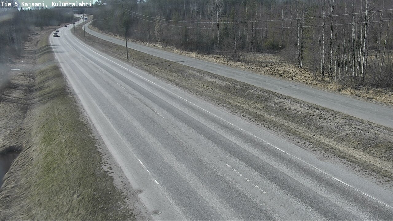 Weather Camera Image Väg 5 Kajaani, Kuluntalahti, Kajaani, Kainuu