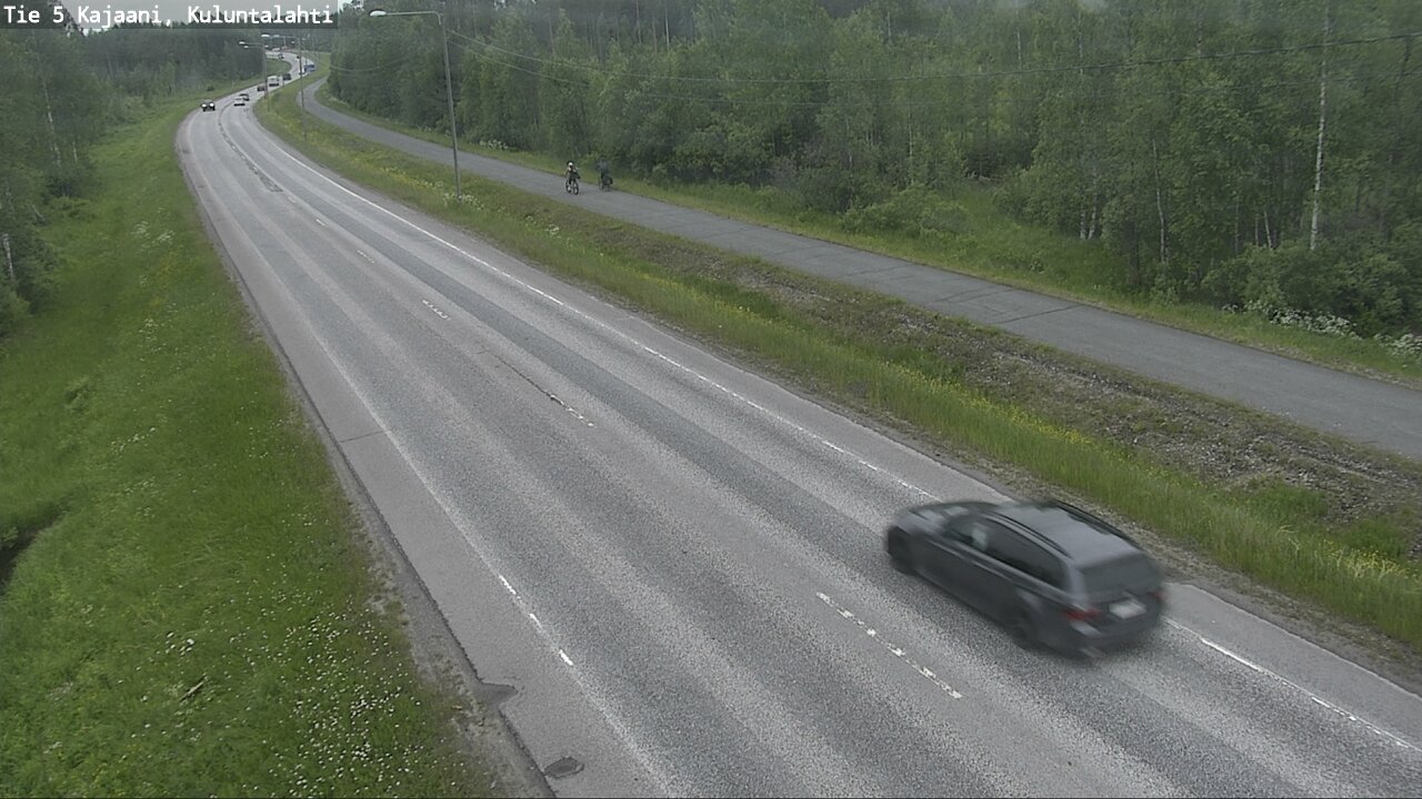 Weather Camera Image Väg 5 Kajaani, Kuluntalahti, Kajaani, Kainuu