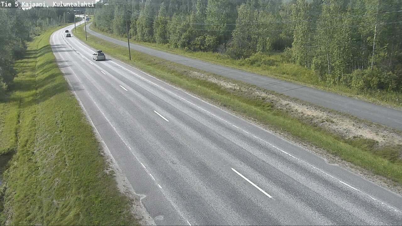 Weather Camera Image Väg 5 Kajaani, Kuluntalahti, Kajaani, Kainuu