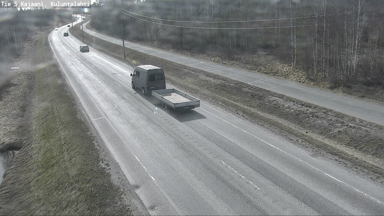 Weather Camera Image Väg 5 Kajaani, Kuluntalahti, Kajaani, Kainuu