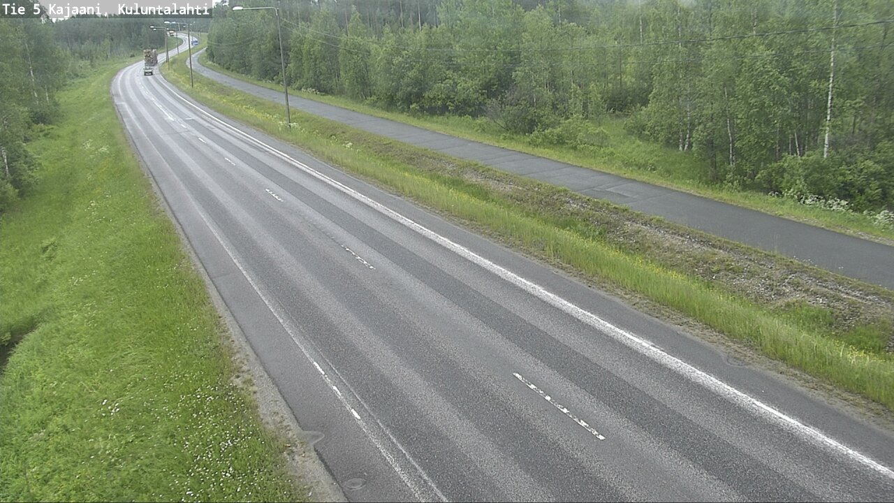 Weather Camera Image Väg 5 Kajaani, Kuluntalahti, Kajaani, Kainuu