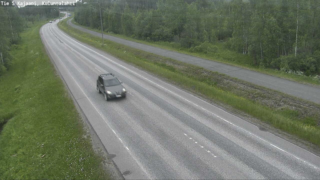 Weather Camera Image Väg 5 Kajaani, Kuluntalahti, Kajaani, Kainuu