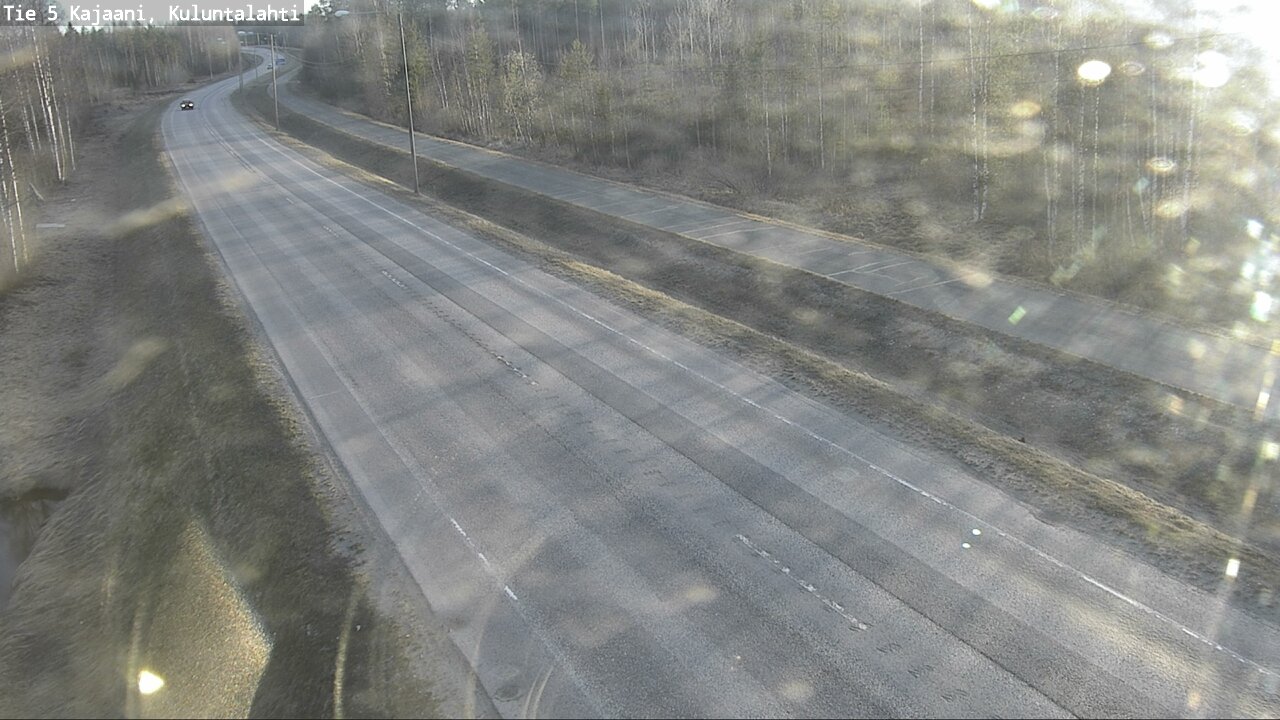 Weather Camera Image Väg 5 Kajaani, Kuluntalahti, Kajaani, Kainuu