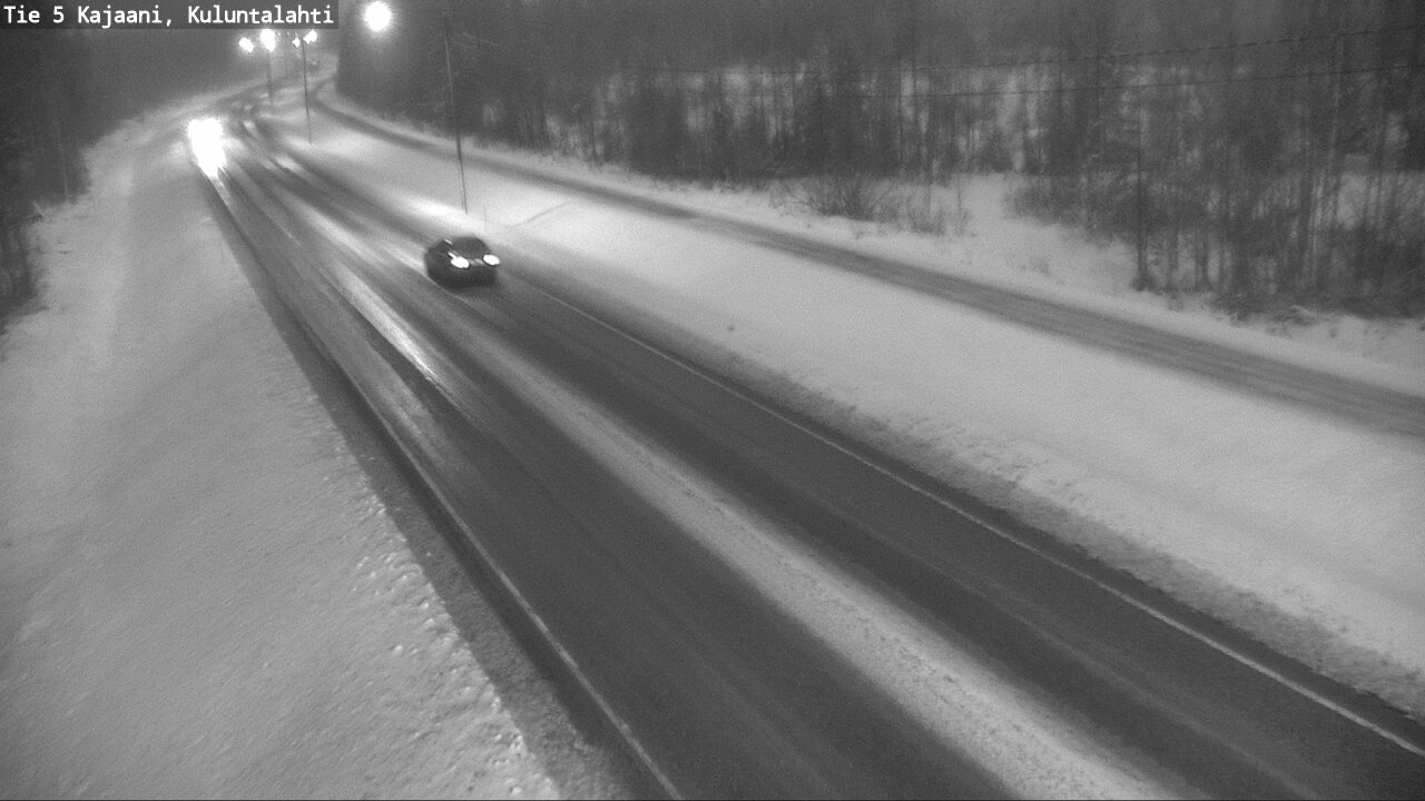 Weather Camera Image Väg 5 Kajaani, Kuluntalahti, Kajaani, Kainuu