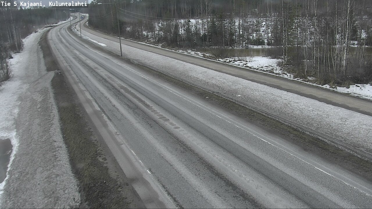 Weather Camera Image Väg 5 Kajaani, Kuluntalahti, Kajaani, Kainuu