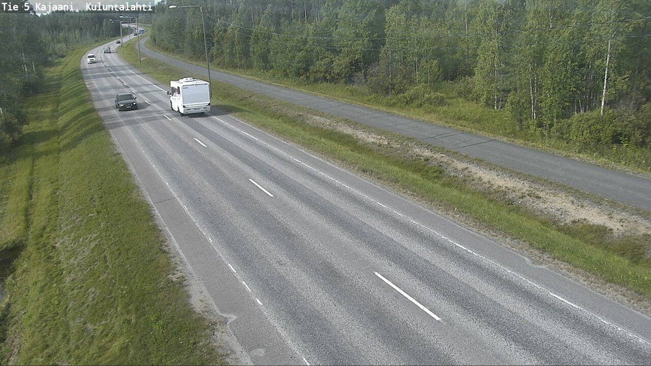 Weather Camera Image Väg 5 Kajaani, Kuluntalahti, Kajaani, Kainuu