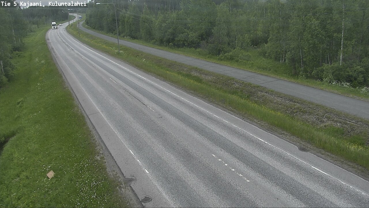 Weather Camera Image Väg 5 Kajaani, Kuluntalahti, Kajaani, Kainuu