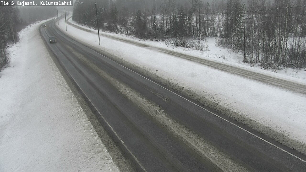 Weather Camera Image Väg 5 Kajaani, Kuluntalahti, Kajaani, Kainuu