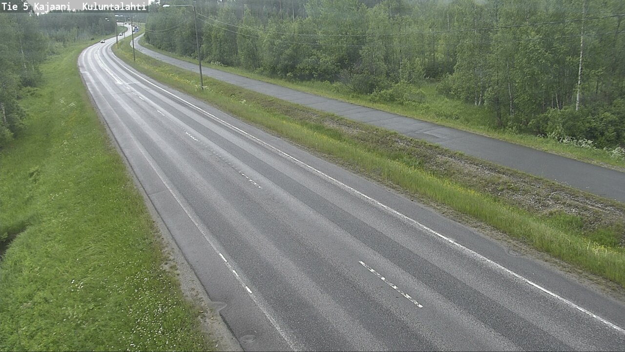 Weather Camera Image Väg 5 Kajaani, Kuluntalahti, Kajaani, Kainuu