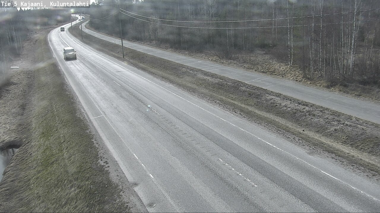 Weather Camera Image Väg 5 Kajaani, Kuluntalahti, Kajaani, Kainuu