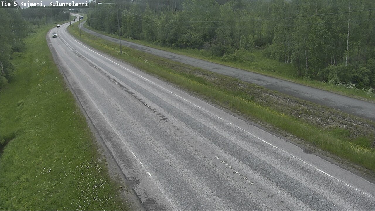 Weather Camera Image Väg 5 Kajaani, Kuluntalahti, Kajaani, Kainuu