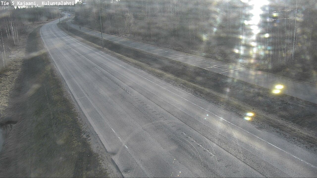 Weather Camera Image Väg 5 Kajaani, Kuluntalahti, Kajaani, Kainuu