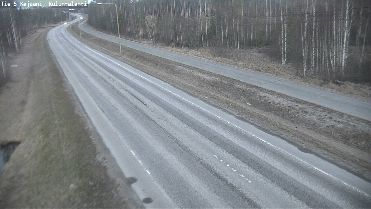 Weather Camera Image Väg 5 Kajaani, Kuluntalahti, Kajaani, Kainuu