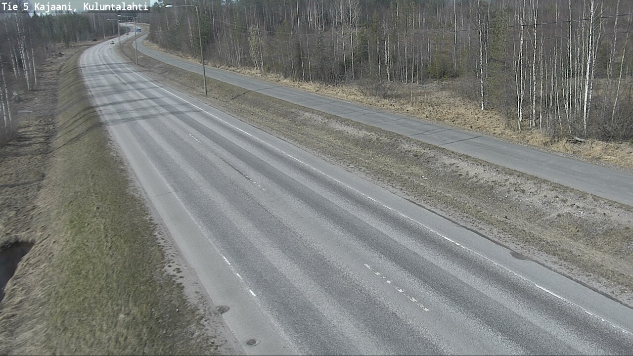 Weather Camera Image Väg 5 Kajaani, Kuluntalahti, Kajaani, Kainuu