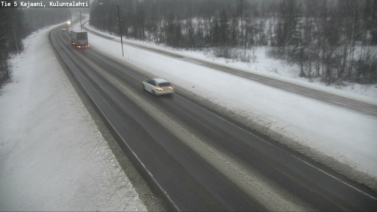 Weather Camera Image Väg 5 Kajaani, Kuluntalahti, Kajaani, Kainuu