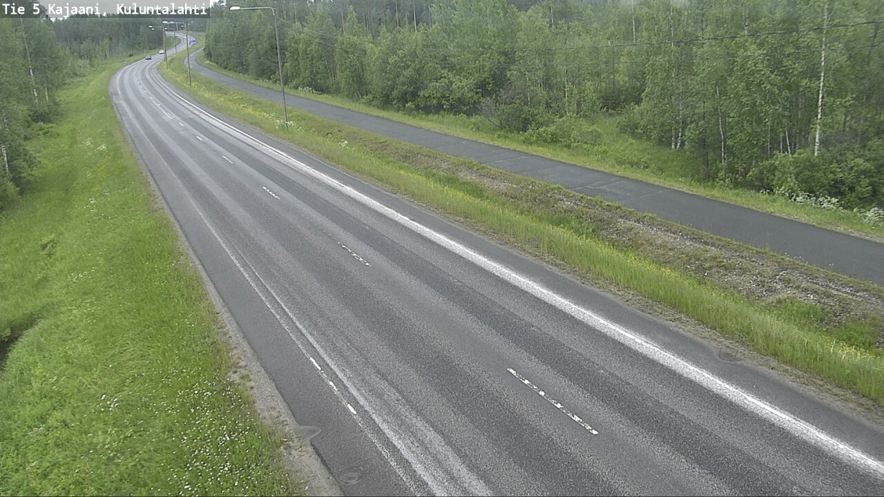 Weather Camera Image Väg 5 Kajaani, Kuluntalahti, Kajaani, Kainuu