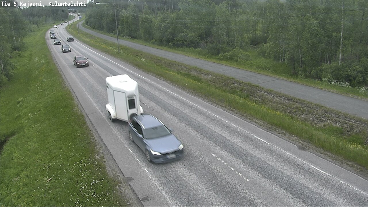 Weather Camera Image Väg 5 Kajaani, Kuluntalahti, Kajaani, Kainuu
