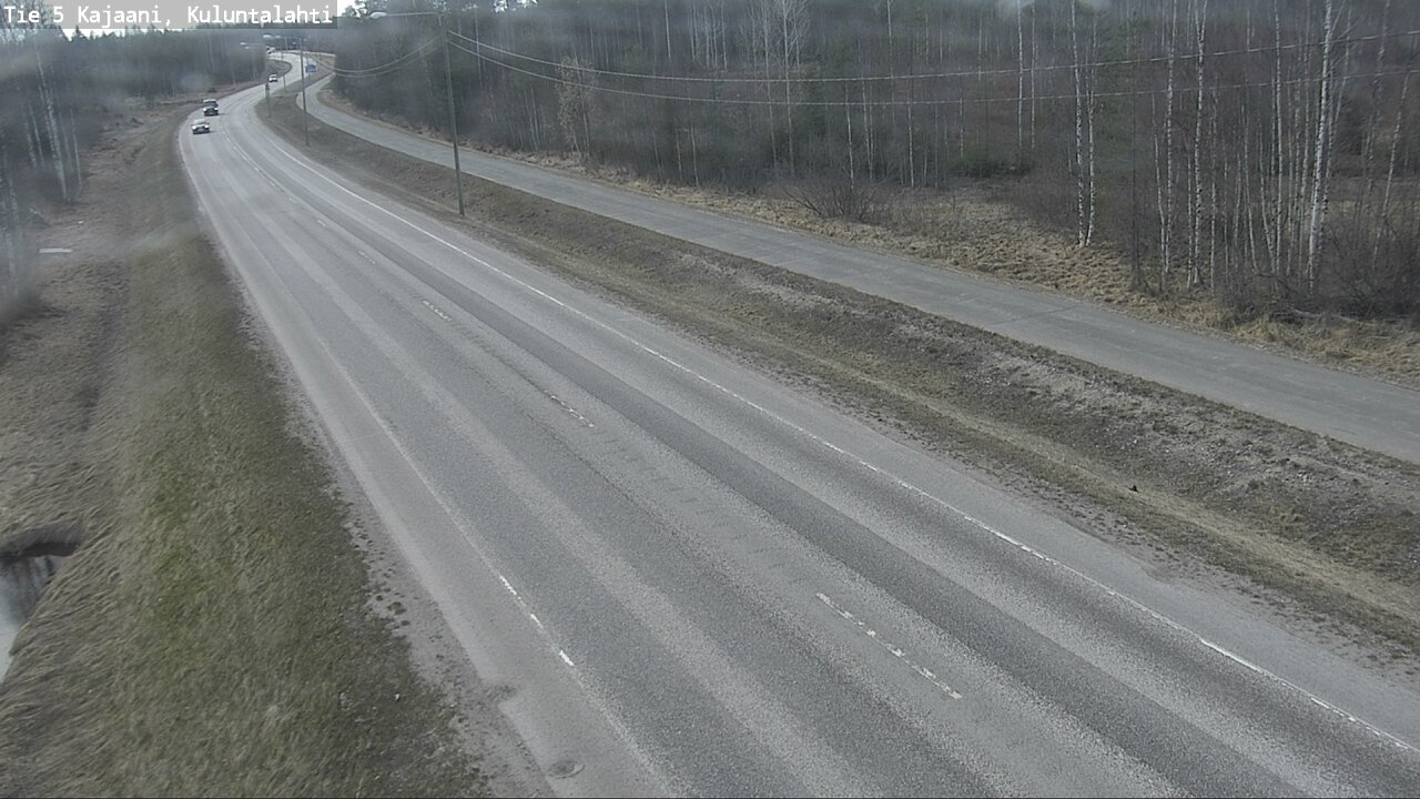 Weather Camera Image Väg 5 Kajaani, Kuluntalahti, Kajaani, Kainuu