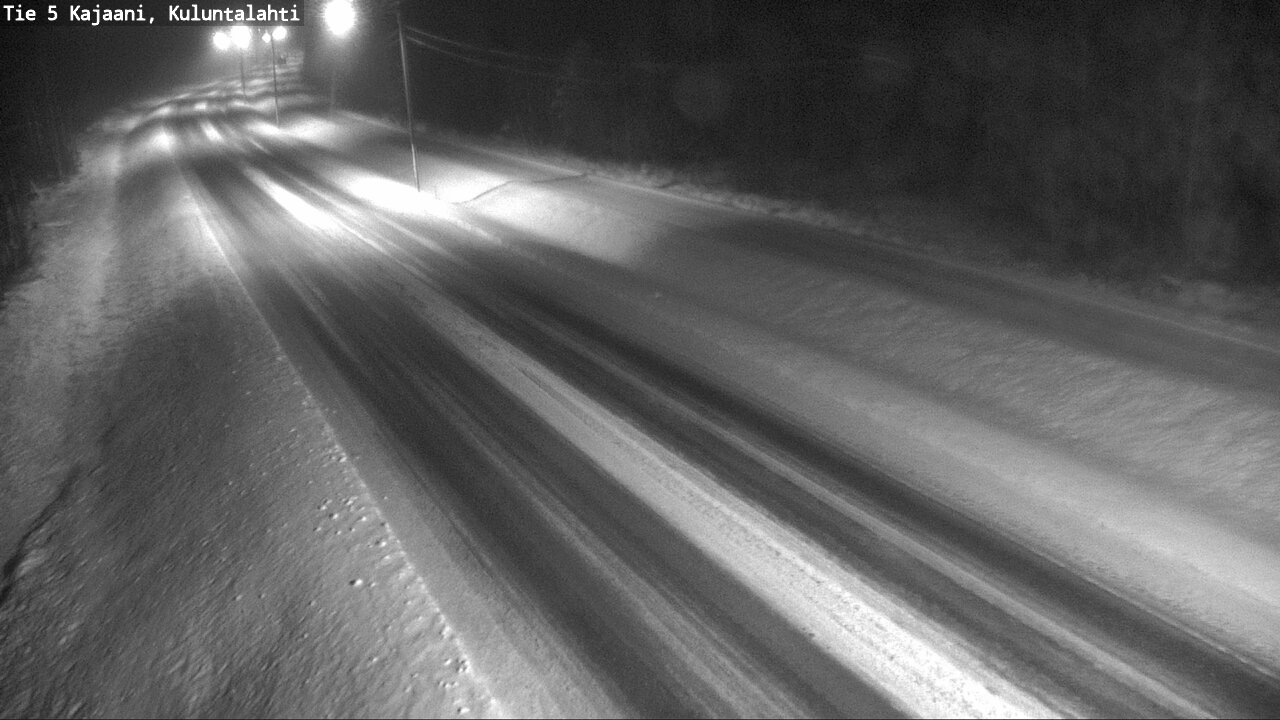 Weather Camera Image Väg 5 Kajaani, Kuluntalahti, Kajaani, Kainuu