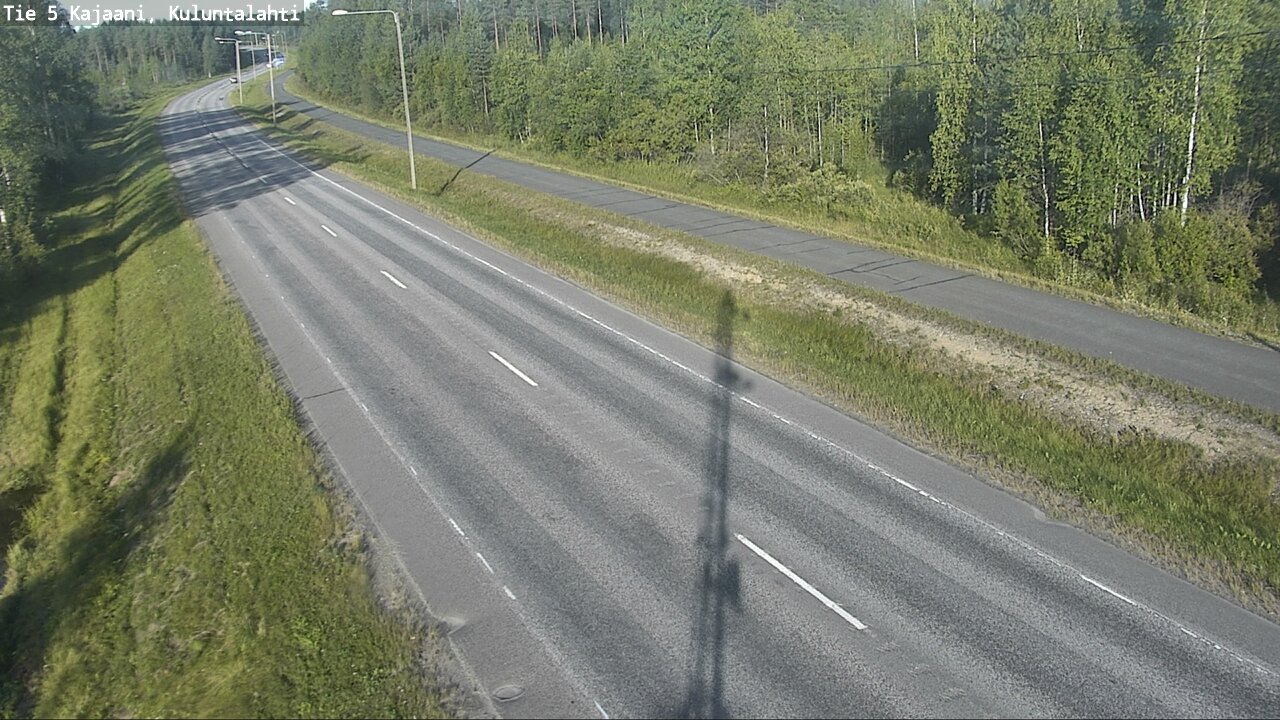 Weather Camera Image Väg 5 Kajaani, Kuluntalahti, Kajaani, Kainuu