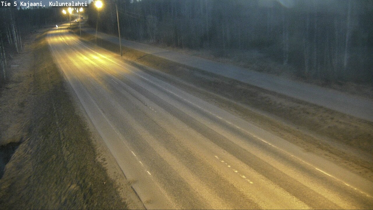 Weather Camera Image Väg 5 Kajaani, Kuluntalahti, Kajaani, Kainuu