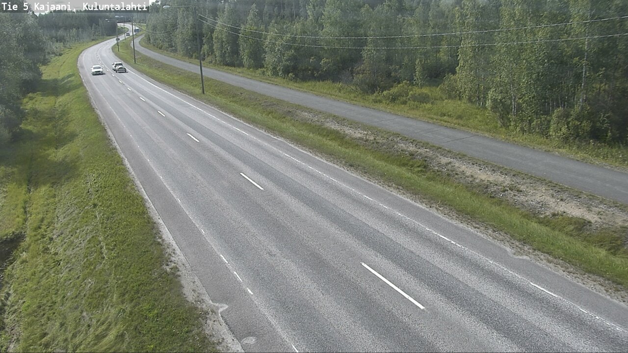 Weather Camera Image Väg 5 Kajaani, Kuluntalahti, Kajaani, Kainuu