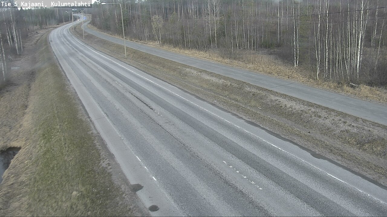 Weather Camera Image Väg 5 Kajaani, Kuluntalahti, Kajaani, Kainuu