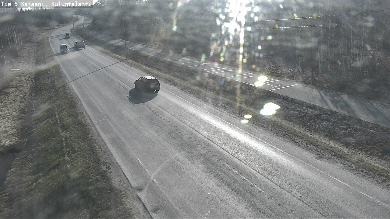 Weather Camera Image Väg 5 Kajaani, Kuluntalahti, Kajaani, Kainuu