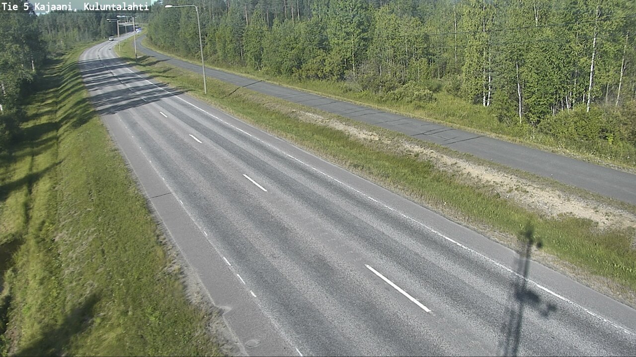 Weather Camera Image Väg 5 Kajaani, Kuluntalahti, Kajaani, Kainuu