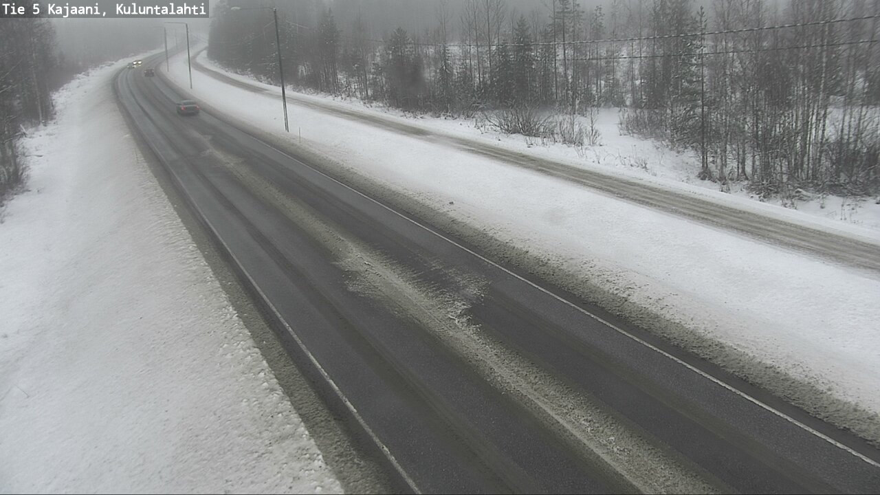 Weather Camera Image Väg 5 Kajaani, Kuluntalahti, Kajaani, Kainuu