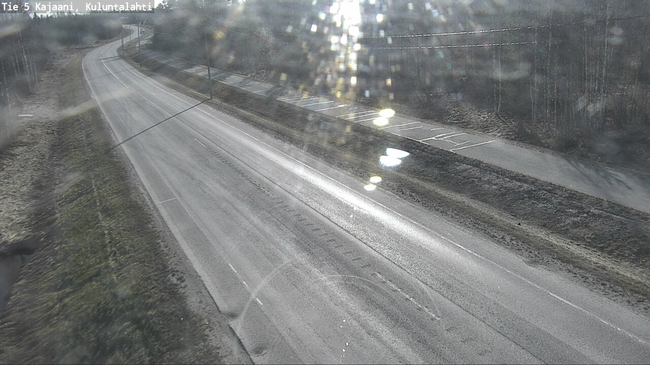 Weather Camera Image Väg 5 Kajaani, Kuluntalahti, Kajaani, Kainuu