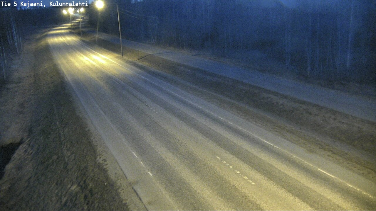 Weather Camera Image Väg 5 Kajaani, Kuluntalahti, Kajaani, Kainuu