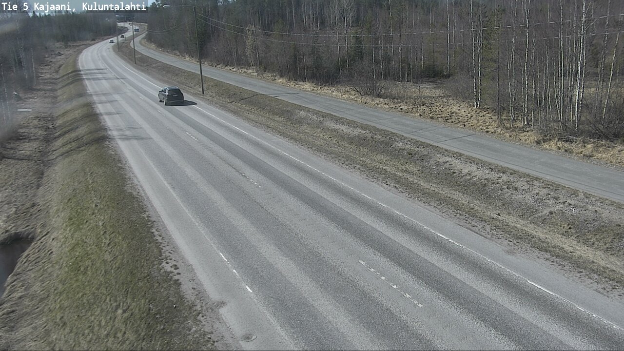 Weather Camera Image Väg 5 Kajaani, Kuluntalahti, Kajaani, Kainuu