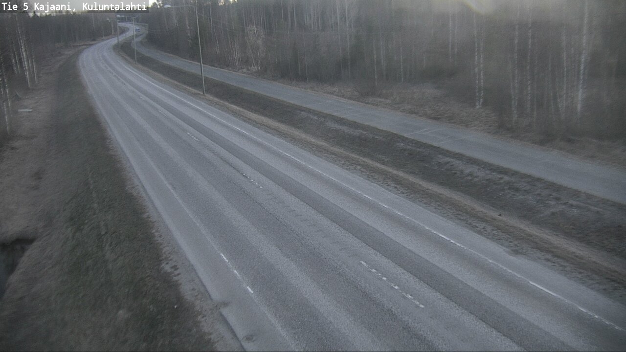 Weather Camera Image Väg 5 Kajaani, Kuluntalahti, Kajaani, Kainuu