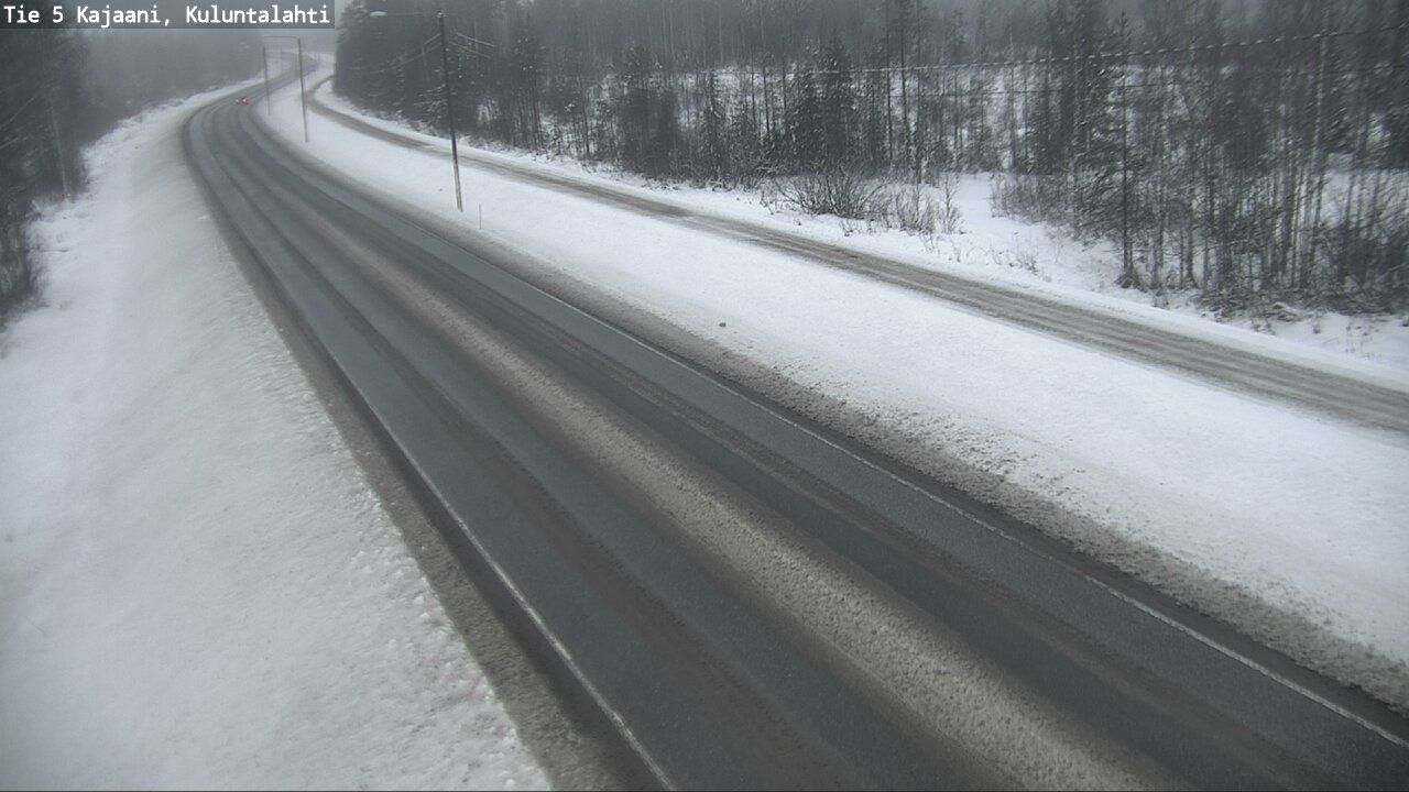 Weather Camera Image Väg 5 Kajaani, Kuluntalahti, Kajaani, Kainuu
