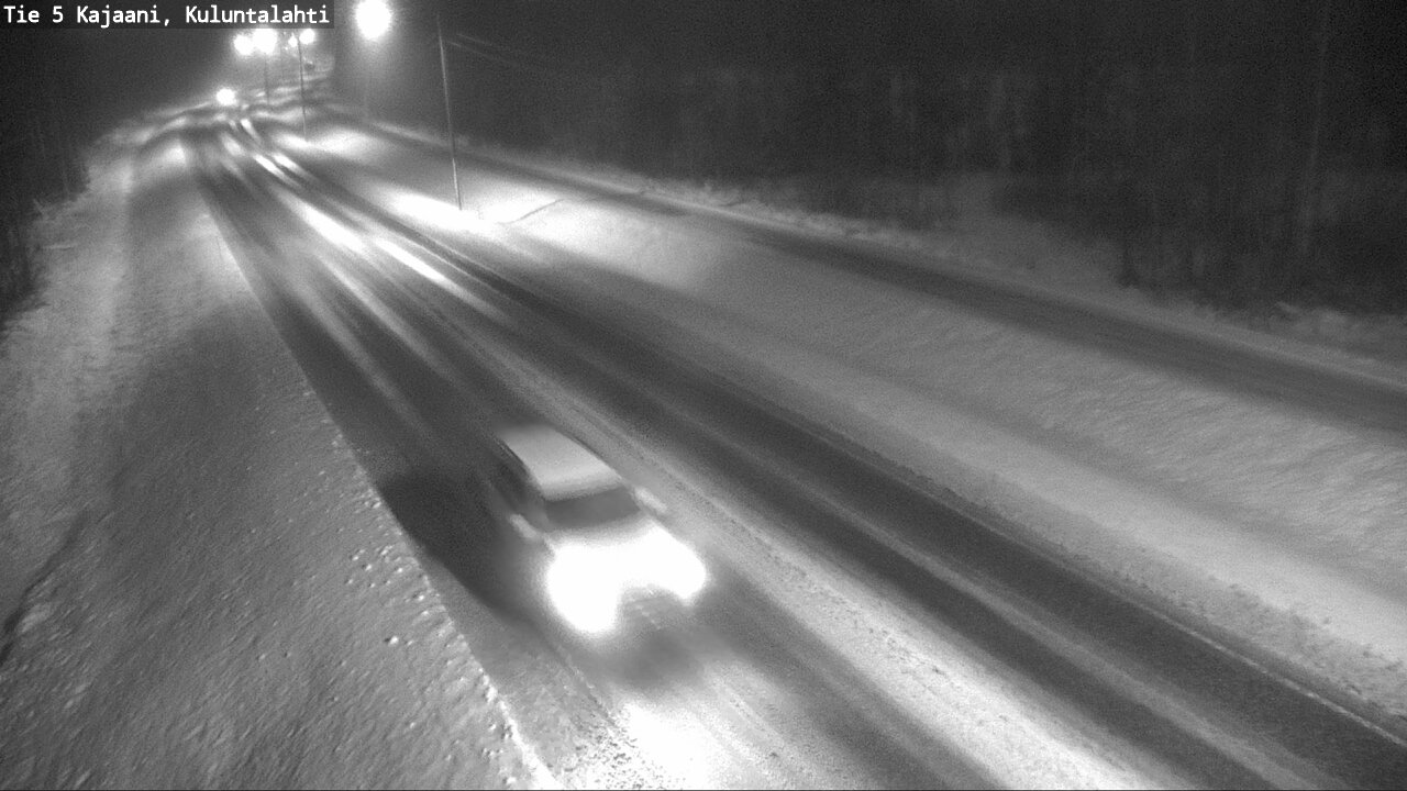 Weather Camera Image Väg 5 Kajaani, Kuluntalahti, Kajaani, Kainuu