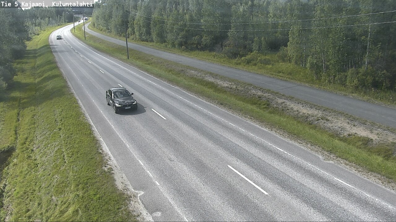Weather Camera Image Väg 5 Kajaani, Kuluntalahti, Kajaani, Kainuu