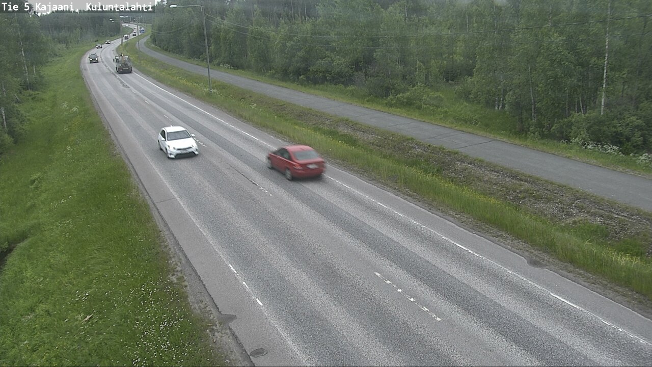 Weather Camera Image Väg 5 Kajaani, Kuluntalahti, Kajaani, Kainuu
