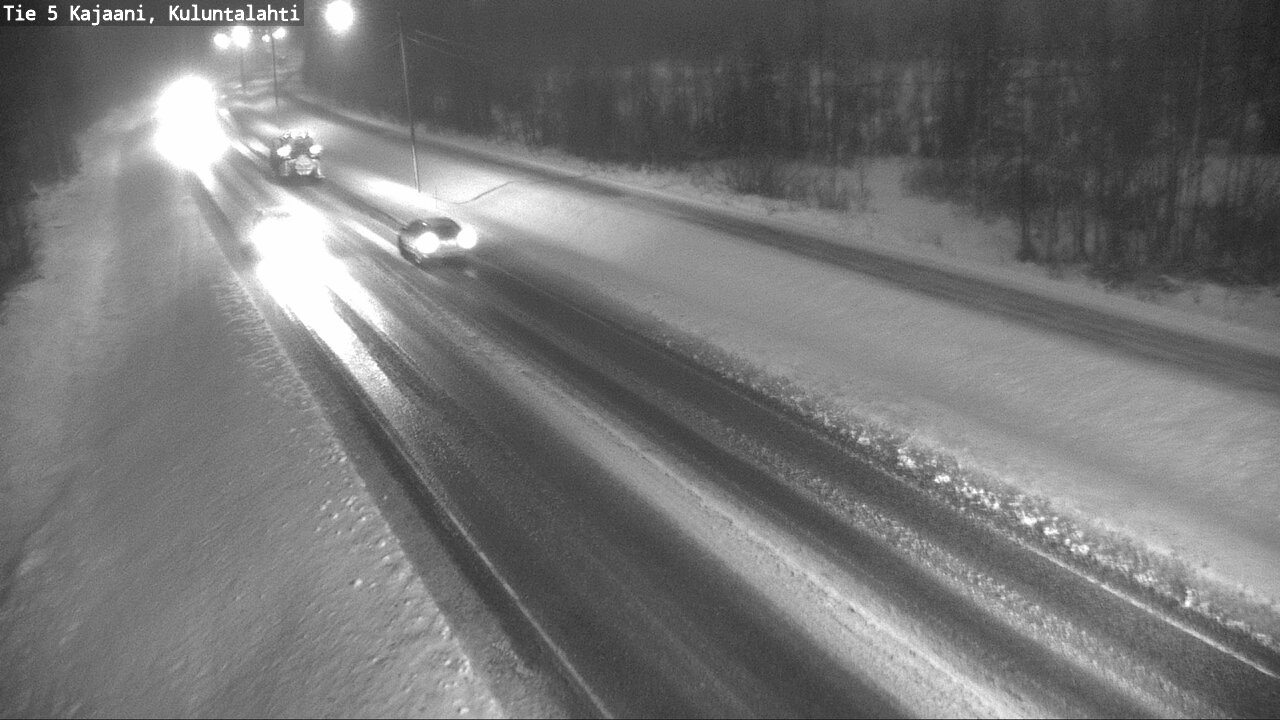 Weather Camera Image Väg 5 Kajaani, Kuluntalahti, Kajaani, Kainuu
