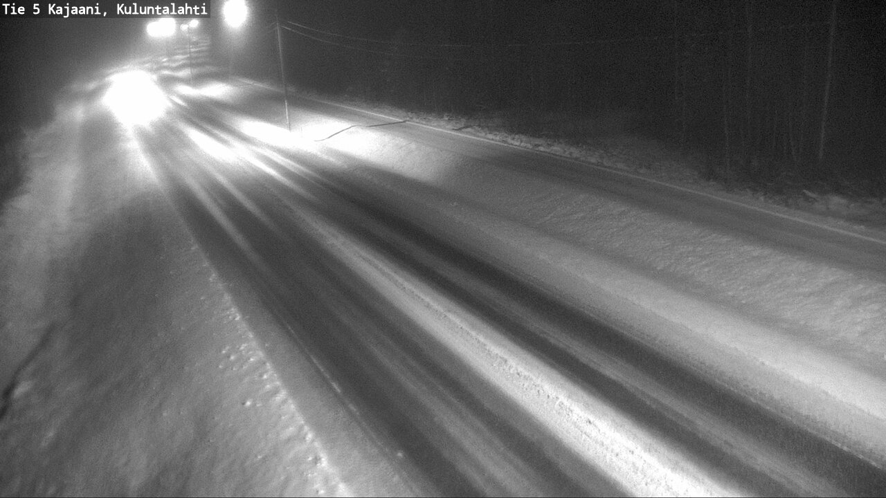 Weather Camera Image Väg 5 Kajaani, Kuluntalahti, Kajaani, Kainuu