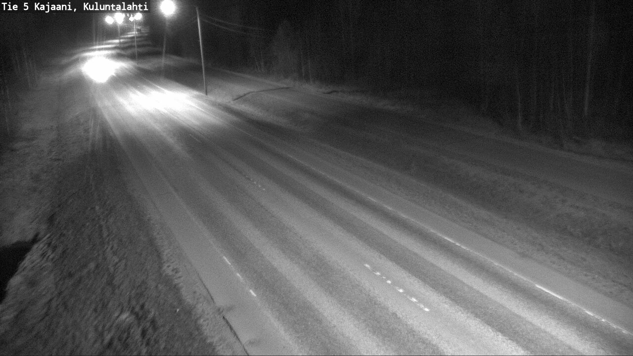Weather Camera Image Väg 5 Kajaani, Kuluntalahti, Kajaani, Kainuu