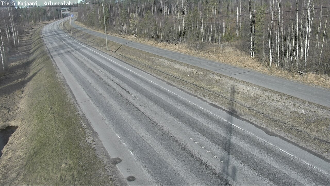 Weather Camera Image Väg 5 Kajaani, Kuluntalahti, Kajaani, Kainuu