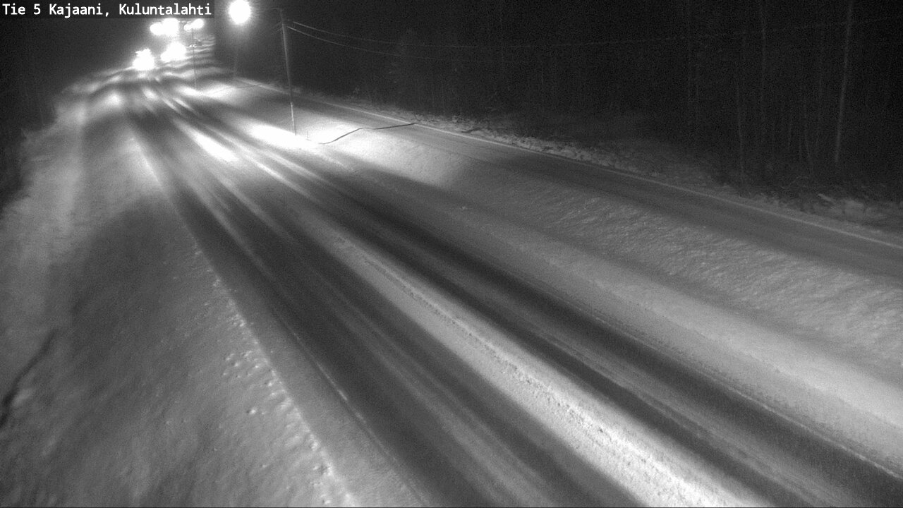 Weather Camera Image Väg 5 Kajaani, Kuluntalahti, Kajaani, Kainuu