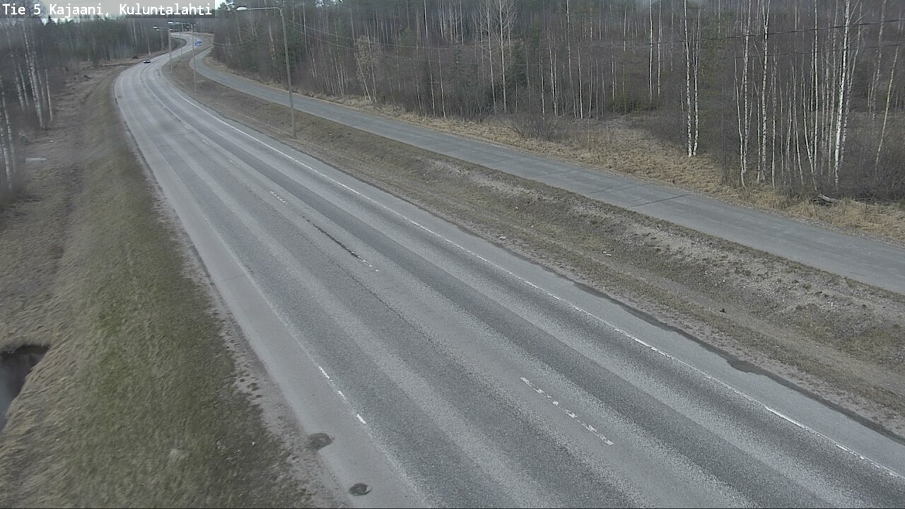 Weather Camera Image Väg 5 Kajaani, Kuluntalahti, Kajaani, Kainuu