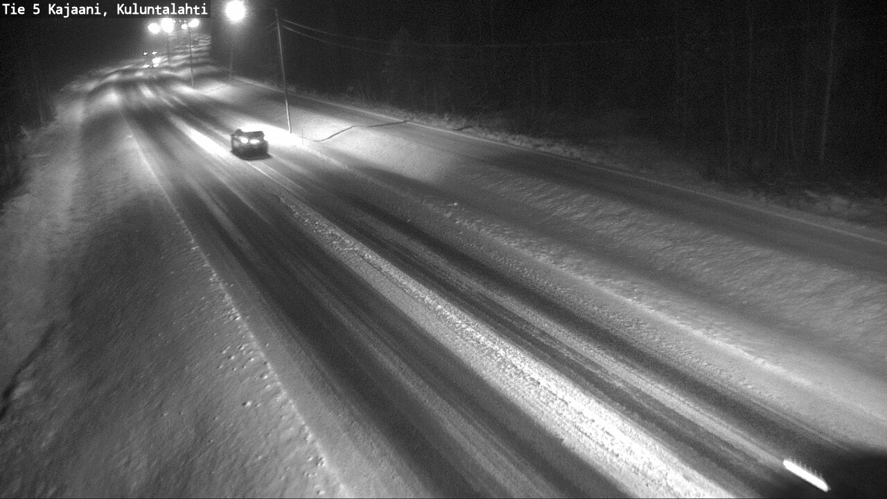 Weather Camera Image Väg 5 Kajaani, Kuluntalahti, Kajaani, Kainuu