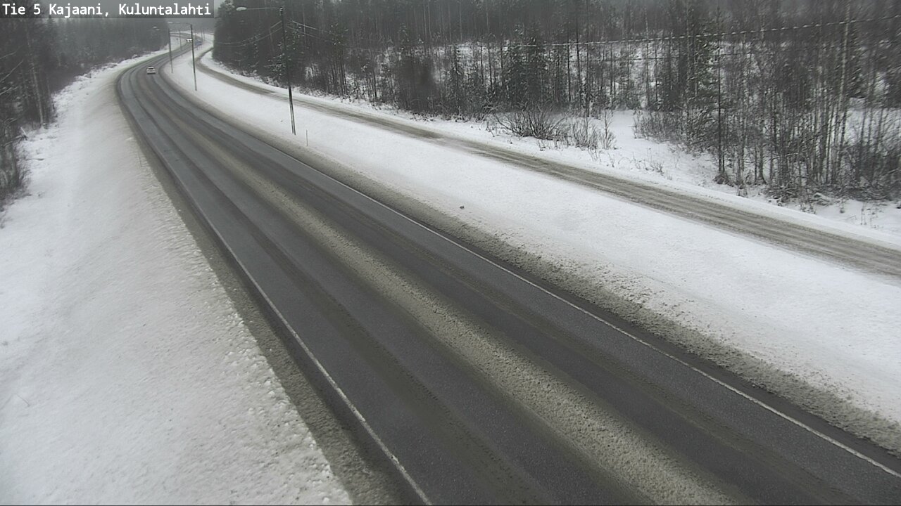 Weather Camera Image Väg 5 Kajaani, Kuluntalahti, Kajaani, Kainuu