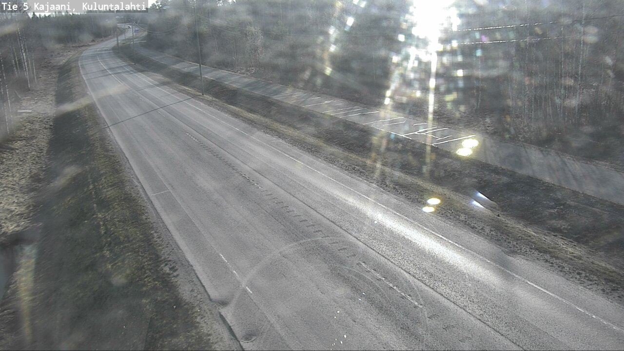 Weather Camera Image Väg 5 Kajaani, Kuluntalahti, Kajaani, Kainuu