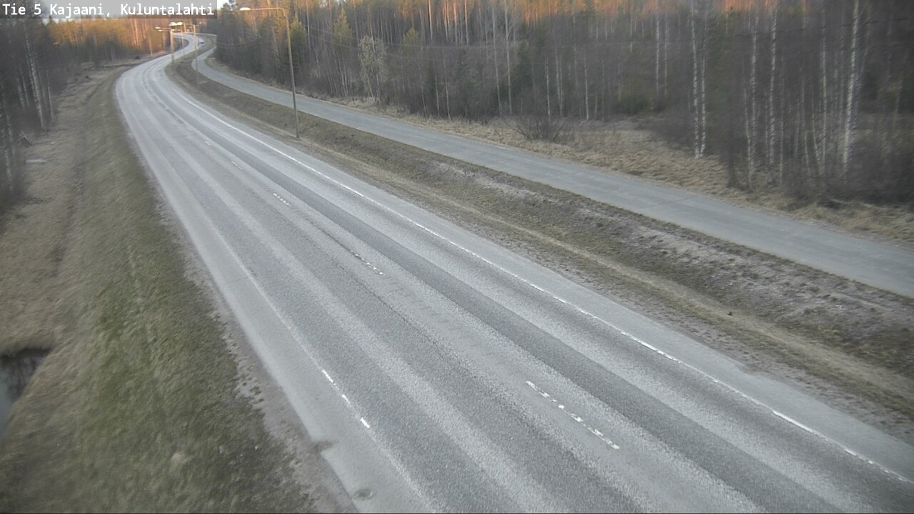 Weather Camera Image Road 5 Kajaani, Kuluntalahti, Kajaani, Kainuu